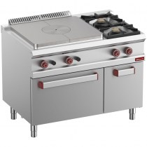 GAS COOKING RANGE SOLID TOP OPTIMA 700