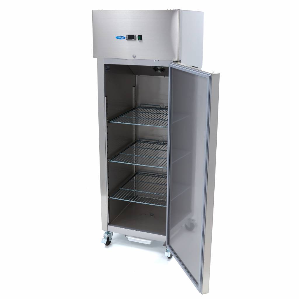 Gastro Kühlschrank - 600 l - Rostfreier Stahl - mit Glastür - Maxima