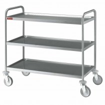 SERVING TROLLEY STAINLESS STEEL 3 LEVELS CR3/100B