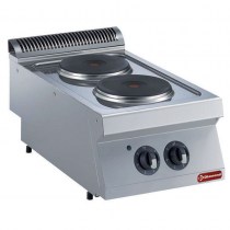 ELECTRIC COOKER WITH 2 ROUNDED PLATES   E17/2P4T(230/3)-N