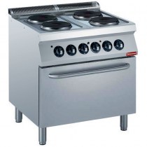 ELECTRIC STOVE 4 PLATES WITH ELECTRIC OVEN   E17/4PF8(230/3)-N