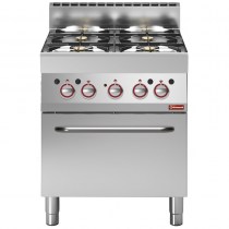 GAS COOKER ON ELECTRIC CONVECTION OVEN  G65/4BFEV7-N