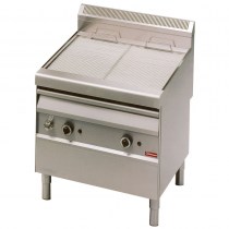 GAS GRILL-STEAMER WITH COOKING GRID IN 