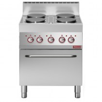 ELECTRIC RANGE WITH  CONVECTION OVEN GN 1/1    E65/4PFV7-N