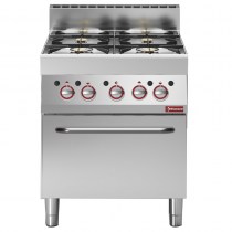 GAS RANGE 4 BURNERS WITH GAS OVEN   G65/4BF7-N
