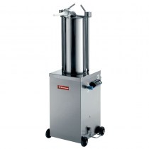 STAINLESS STEEL HYDRAULIC VERTICAL SAUSAGE FILLER, 15 L ON WHEELS     BSH-15A
