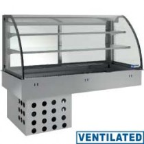 ELEMENT TOP AND CLOSED DISPLAY ON 2 LEVELS, REFRIGERATED, 4x GN 1/1     DPA/TVF215