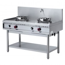 GAS WOK STOVE, 2 FIRES (2x13 kW)    WGL2-13
