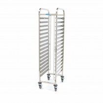 STAINLESS STEEL TRAY TROLLEY 16xGN1/1