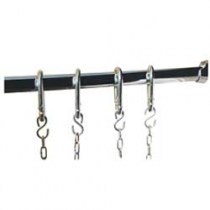 KIT BUTCHERY STAINLESS STEEL BAR AND 4 HOOKS   OP14
