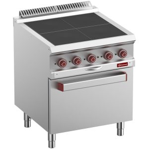 ELEKTRO-HERD MIT 4 FLACHEN PLATTEN AUF KONVEKTIONSOFEN GN 1/1    E7/4SPFV7-N