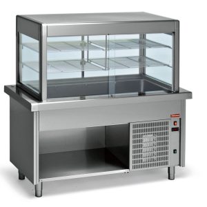 KÜHLVITRINE UND KÜHLWANNE AUF UNTERBAU S80/RCTV15-R2