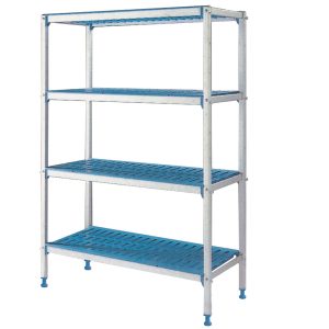 LINEARES RACK AUS ELOXIERTEM ALUMINIUM 4 EBENEN   RLA/464-4/EF
