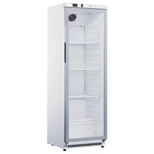 PROSKLENÁ CHLADICÍ SKŘÍŇ BÍLÁ 400 L