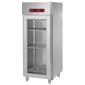 KÜHLSCHRANK 700 L BELÜFTET 1 GLASTÜR GN 2/1 AD1N/HG-R2