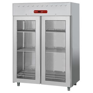 KÜHLSCHRANK BELÜFTET 2 GLASTÜREN GN 2/1 1400 L AD2N/H2G-R2