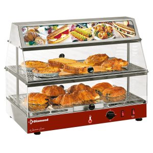 WÄRMEVITRINE MIT BELEUCHTUNG
