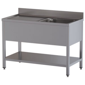 SINK TABLE WITH UNDERSHELF L1411/D-SS2