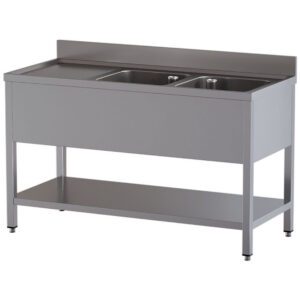 SINK TABLE WITH UNDERSHELF L2021/D-SS7