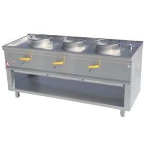 Gas wok stove ASIA1-C3L 3 burners Ø290 mm