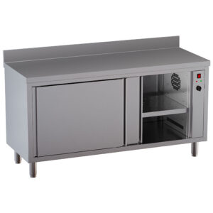 HOT CUPBOARD TABLE + UPSTAND TE166D-SA5