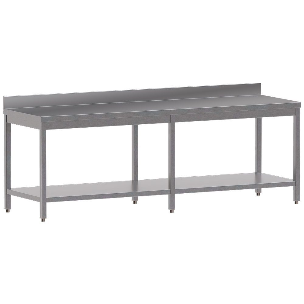 001_TL2271D-ST4-big WORK TABLE WITH UNDERSHELF + REAR UPSTAND TL2261A
