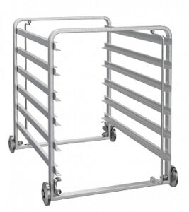 TRAY RACK WITH WHEELS 8x 600 x 400 AC/P10-880-X