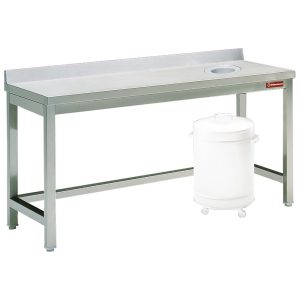 SORTING TABLES WITH OPENING FOR WASTE