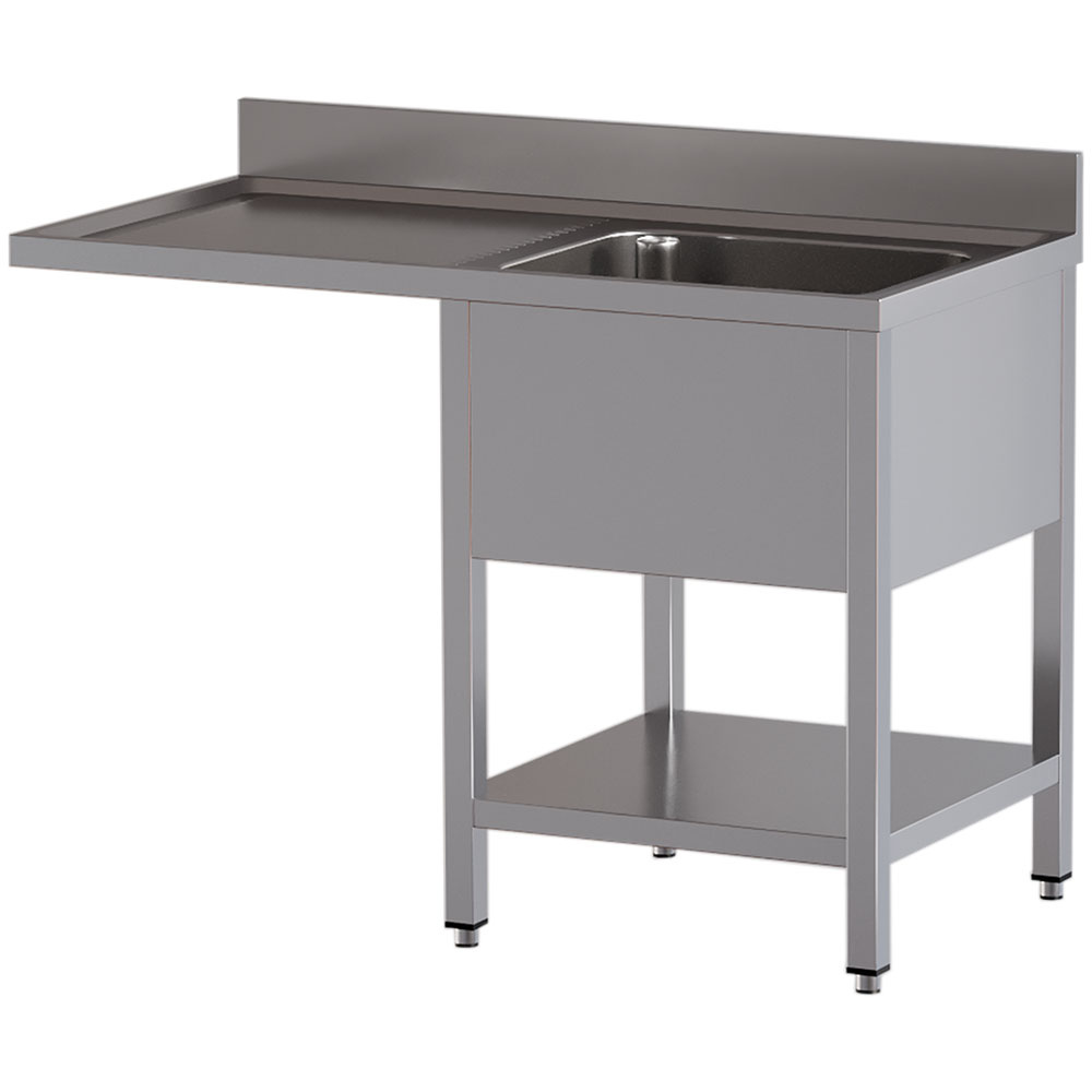 001-L1211-VD-SS4-big SINK TABLE FOR DISHWASHER L1211/VD-SS4