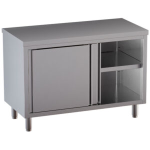WORK TABLE WITH SLIDING DOORS TA166-SA1