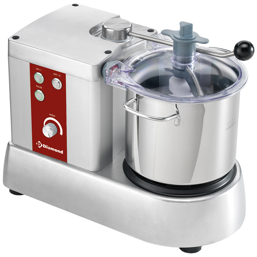Kutter 6 L CSP/6VT-N Diamond Diamond Kutter CSP/6VT-N mit Edelstahlbehälter